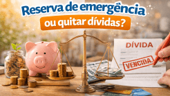 Reserva de emergência ou quitar dívidas
